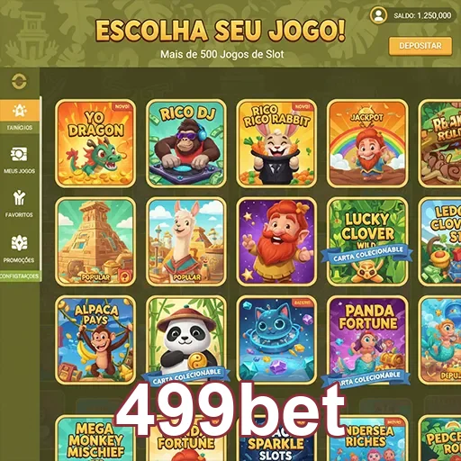 Ilustração de Experimente os melhores slots no 499bet disponíveis 24/7